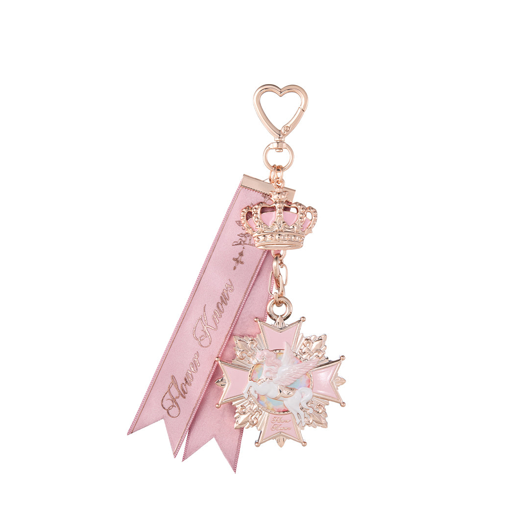 Flower Knows Knight Unicorn Collection Eyeshadow Palette & Charm Set 01 Gilt Pink