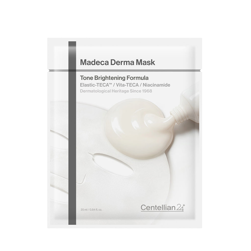 Centellian24 Madeca Derma Mask – Tone Brightening Formula (25ml × 10 Sheets)