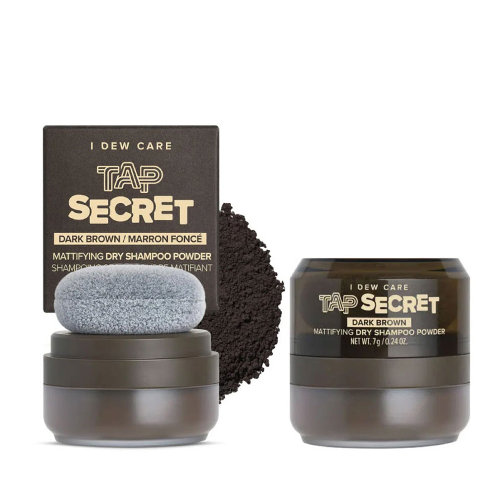 I Dew Care  Tap Secret Mattifying Dry Shampoo Powder Dark Brown 7 G
