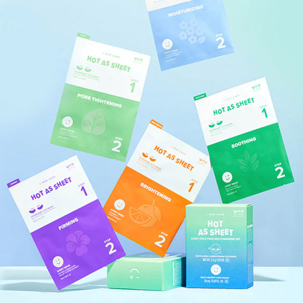 I Dew Care Hot As Sheet 5-Day Eye & Face Multi-Masking Set 3.2gx5+24mlx5