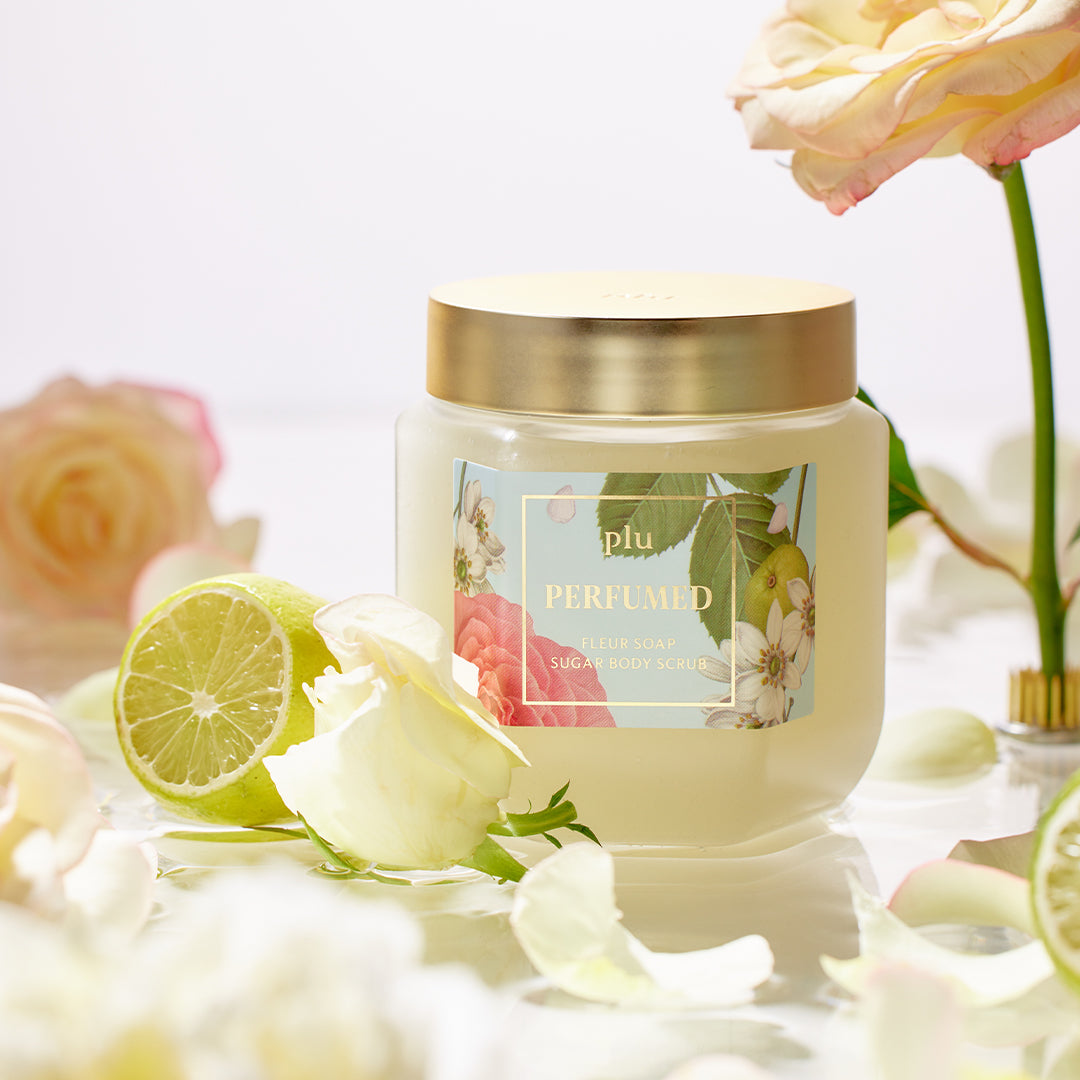 Plu Perfumed Sugar Body Scrub Fleur Soap 500G