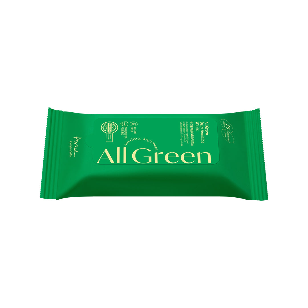 Ariul Clean & Safe All Green Daily Feminine Wipes 15 Sheets