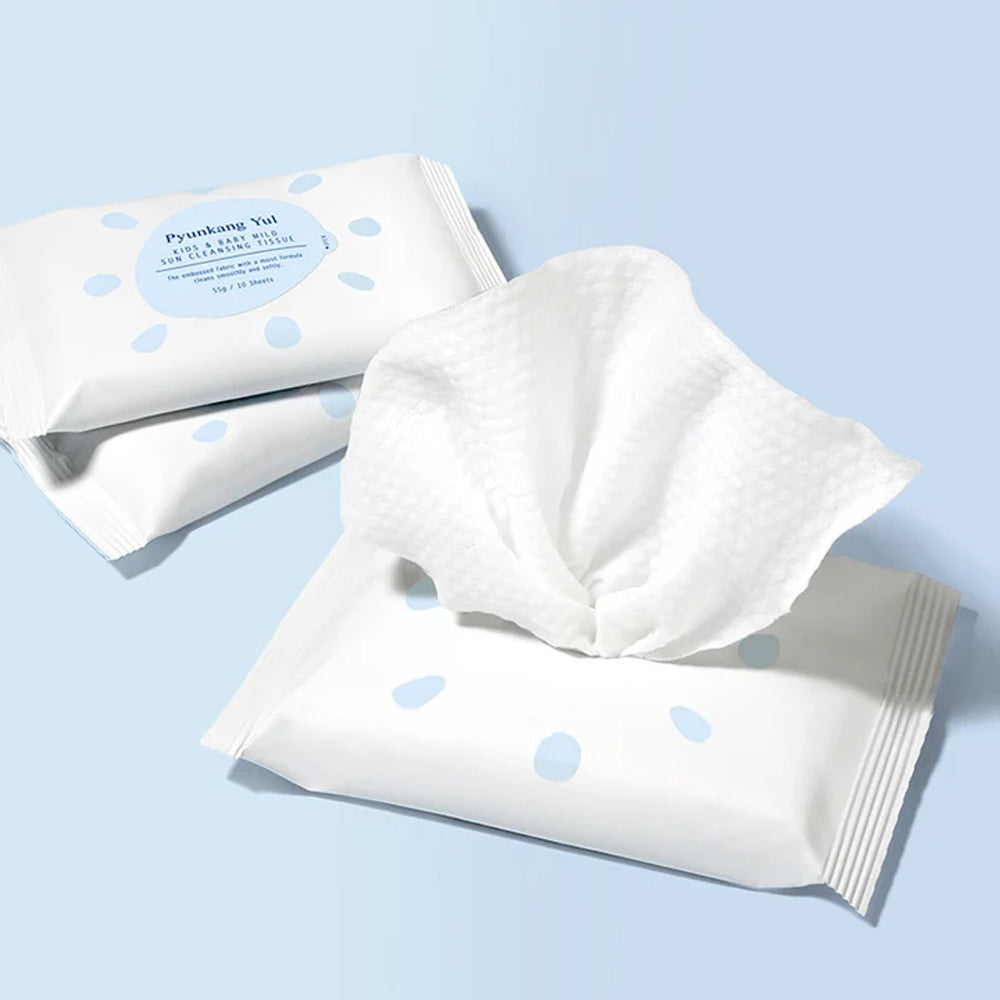Pyunkang Yul Kids & Baby Mild Sun Cleansing Tissue 10 Sheets*5 Packs