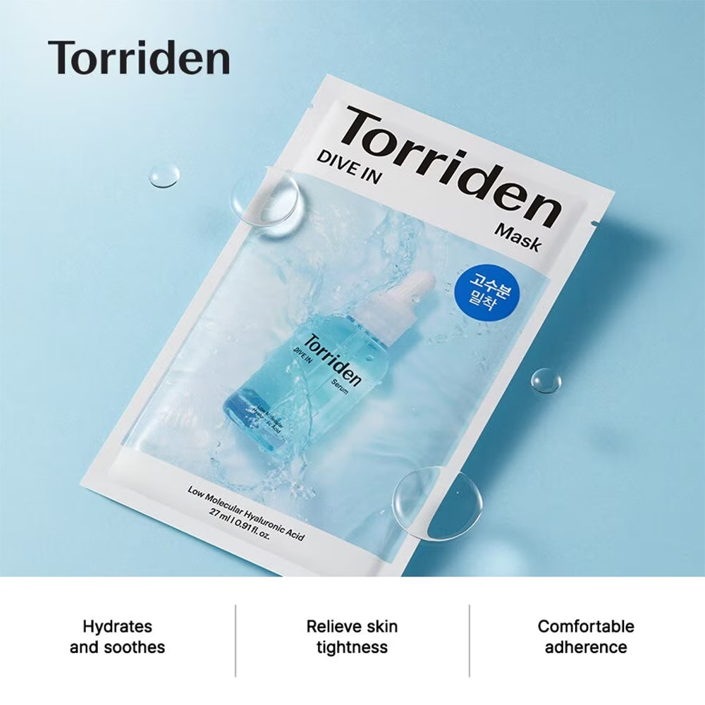 Torriden DIVE-IN Low Molecular Hyaluronic acid Mask pack of 1