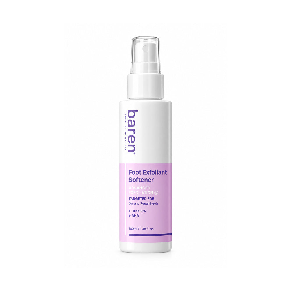 Baren Foot Exfoliant Softener At Home Kit (100ml + Slim Foot File)