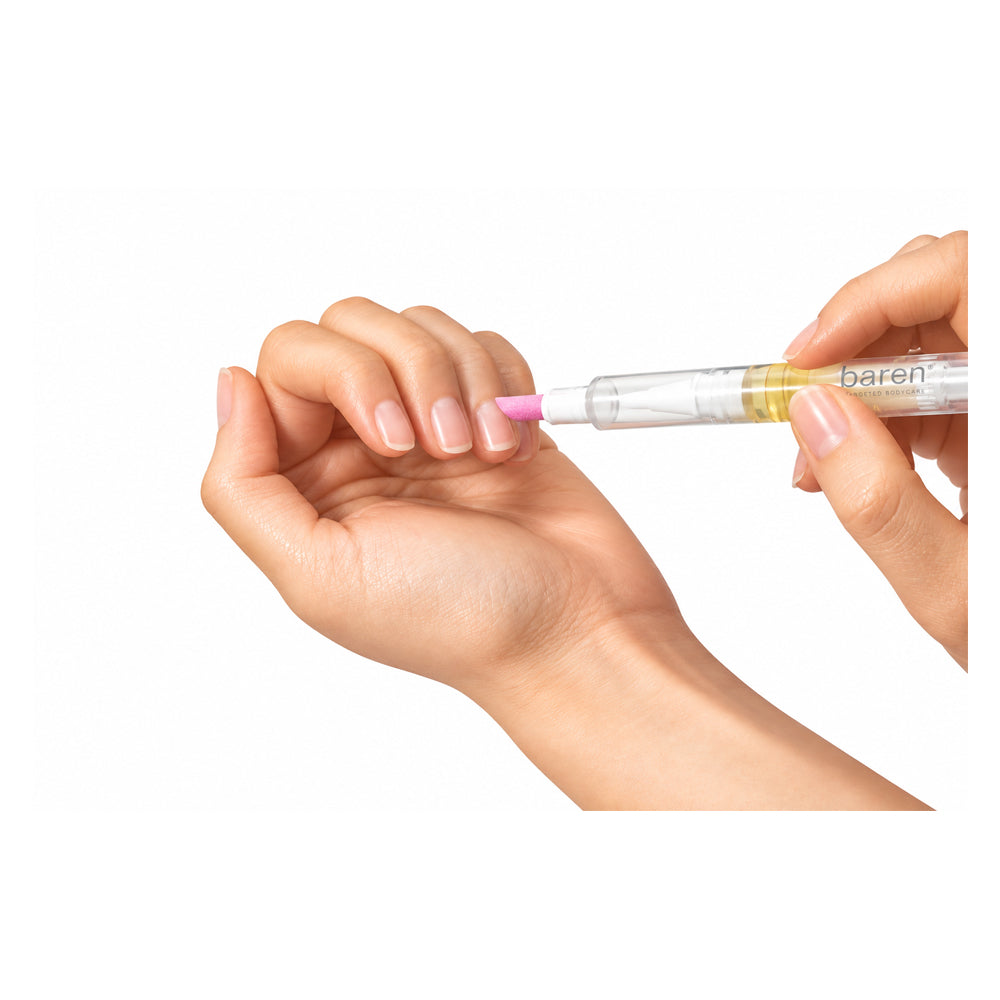 Baren Dual Effect Nail And Cuticle Care Essence Oil Pen With Ceramic Pusher 2ml