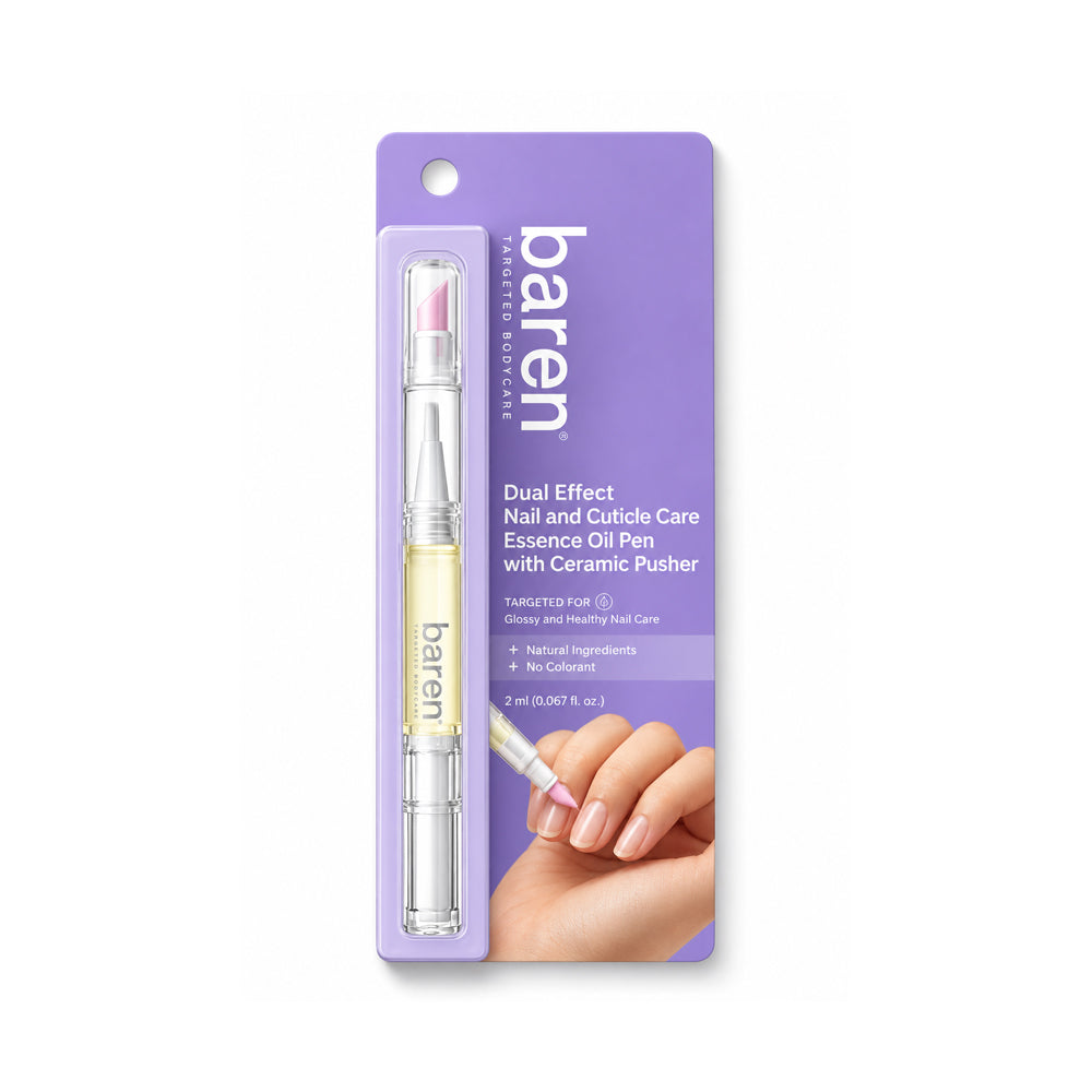 Baren Dual Effect Nail And Cuticle Care Essence Oil Pen With Ceramic Pusher 2ml
