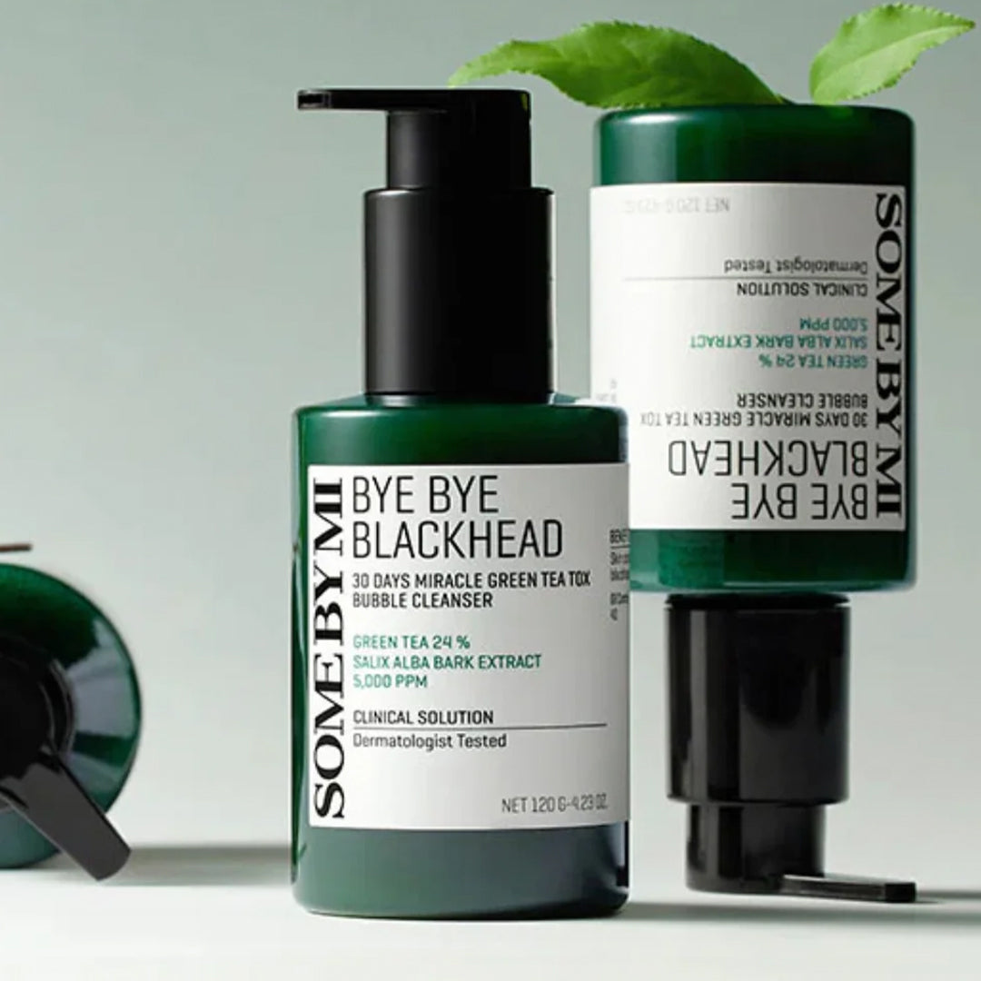Some By Mi Bye Bye Blackhead 30 Days Miracle Green Tea Tox Bubble Cleanser [120G]