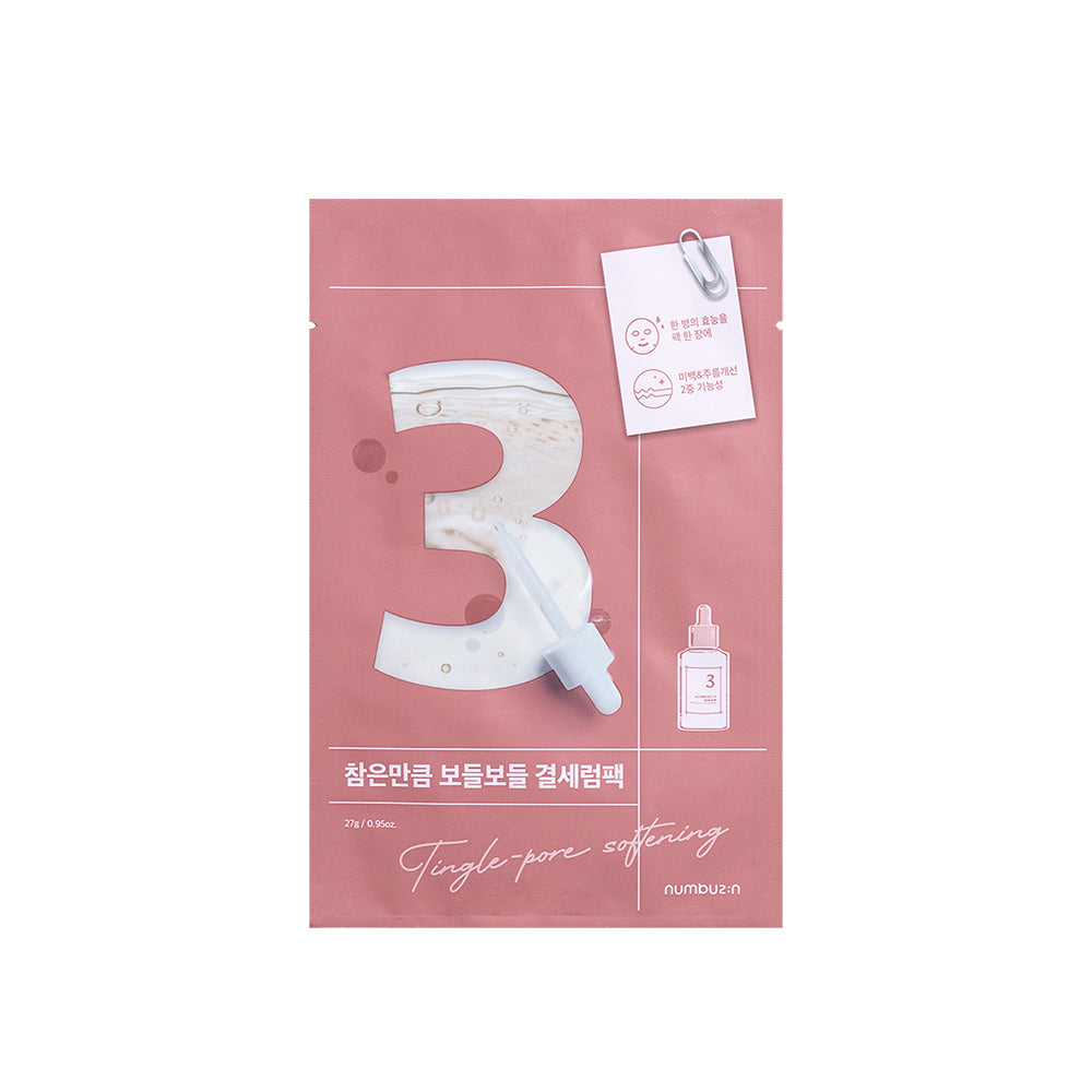 numbuzin No.3 Tingle-Pore Softening Sheet Mask