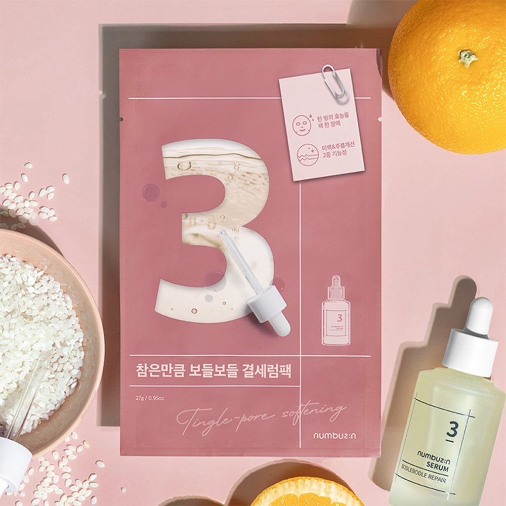 numbuzin No.3 Tingle-Pore Softening Sheet Mask