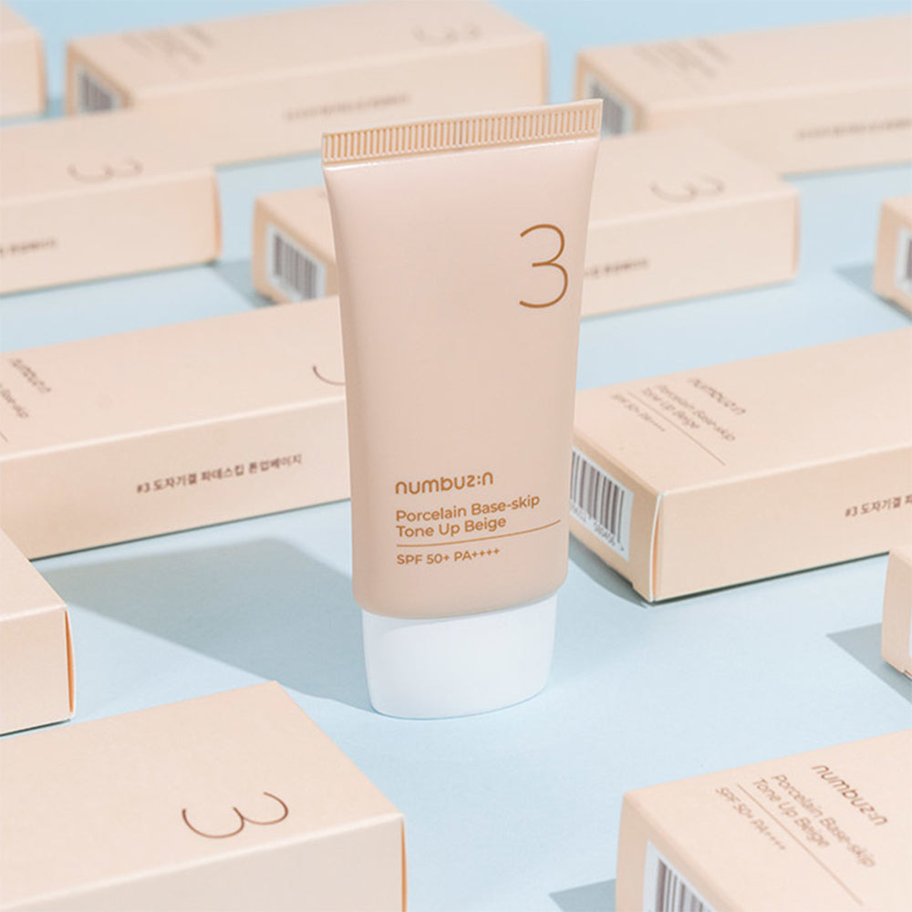 numbuzin No.3 Porcelain Base-Skip Tone Up Beige