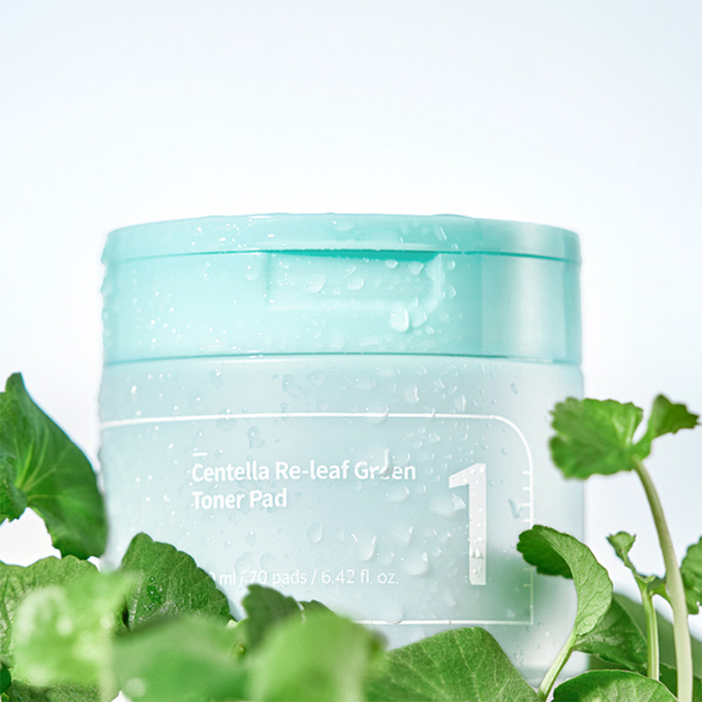 numbuzin No.1 Centella Re-Leaf Green Toner Pad