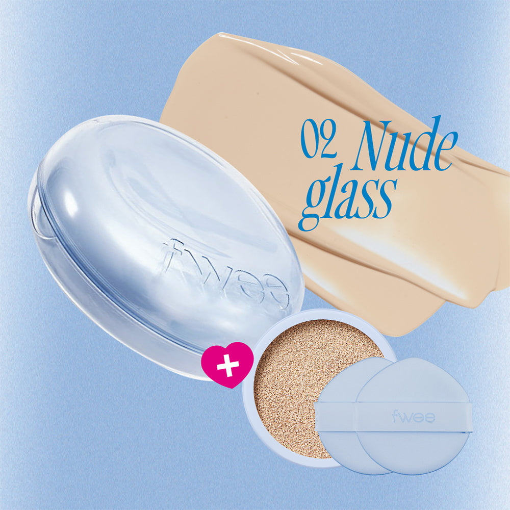 Fwee Cushion Glass Natural 02 Nude Glass