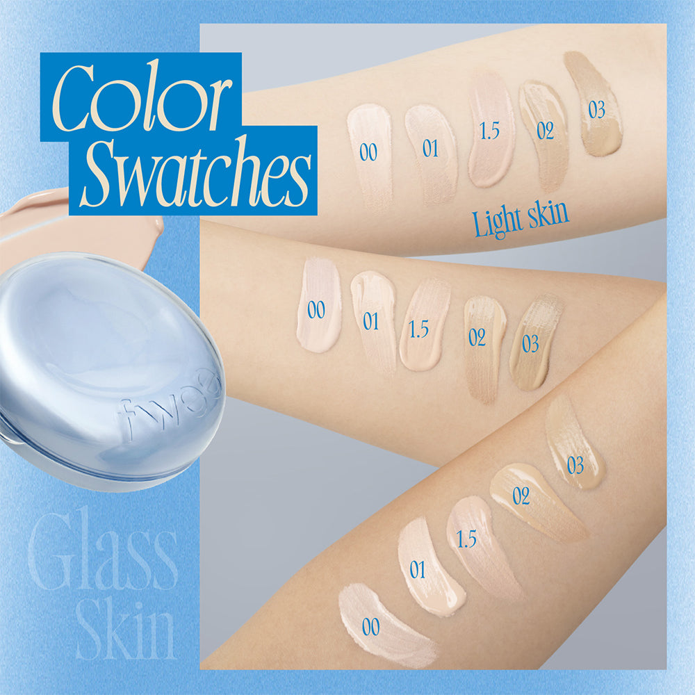 Fwee Cushion Glass Natural 02 Nude Glass