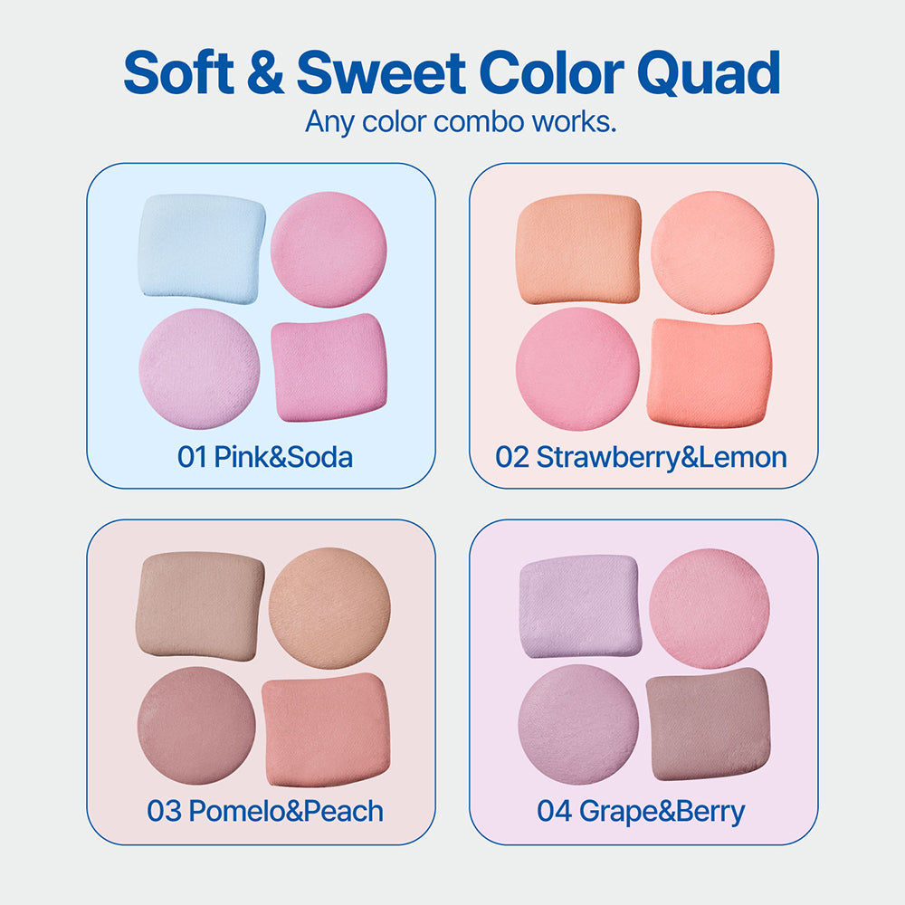 Fwee Pocket Cheek Palette Cp03 Pomelo&Peach 9.6G