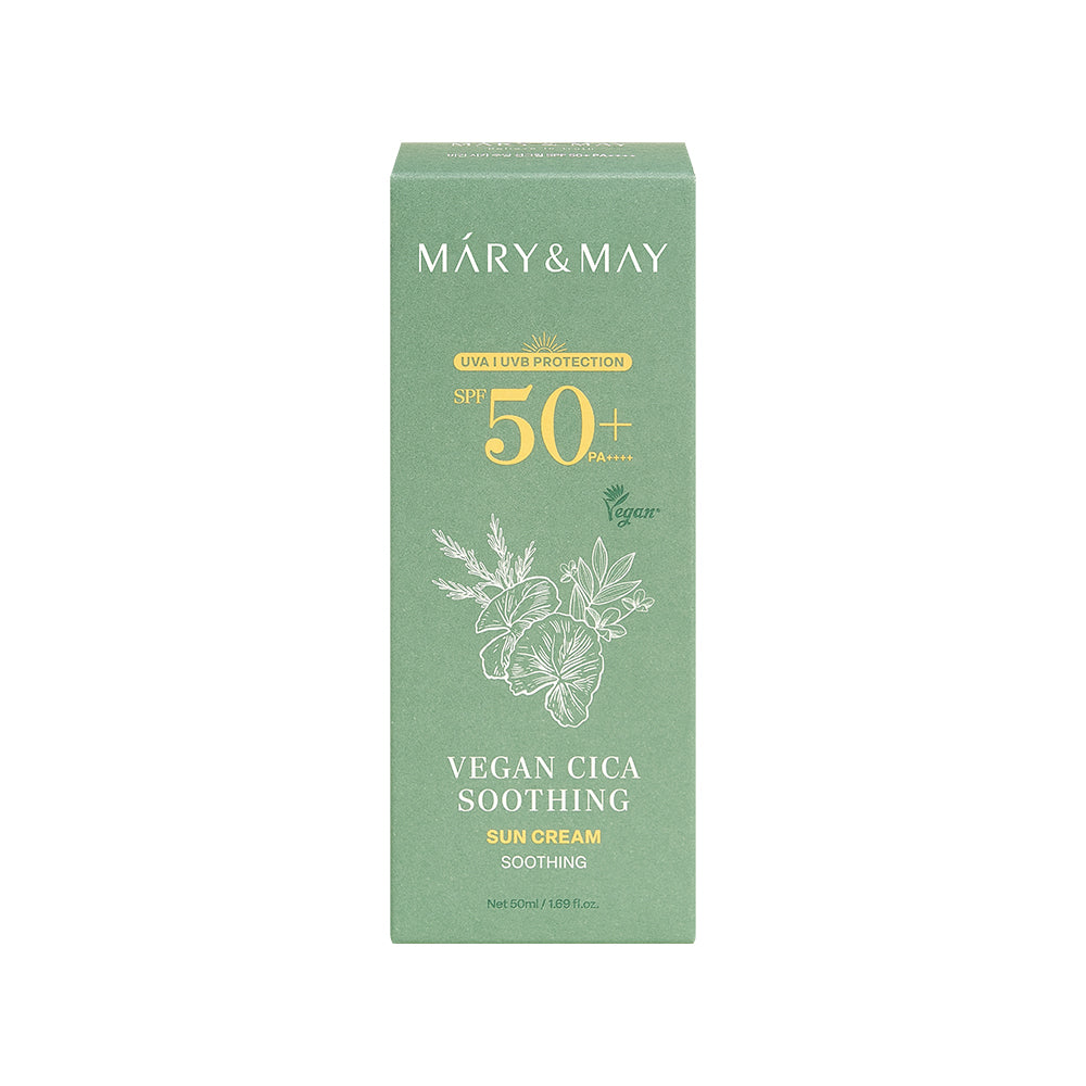 Mary&May Vegan Cica Soothing Sun Cream Spf50+ Pa++++ 50ml