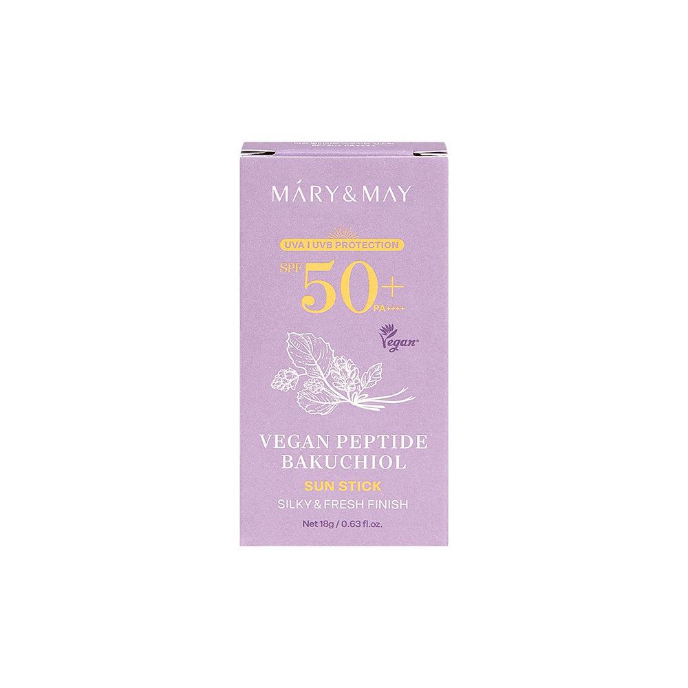 Mary&May Vegan Peptide Bakuchiol Sun Stick Spf50+ Pa++++ 18g