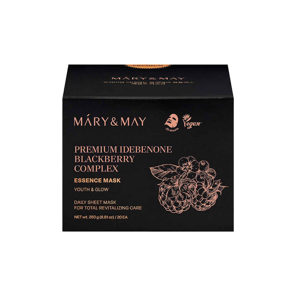 Mary&May Premium Idebenone Blackberry Complex Essence Mask 20Ea/250g