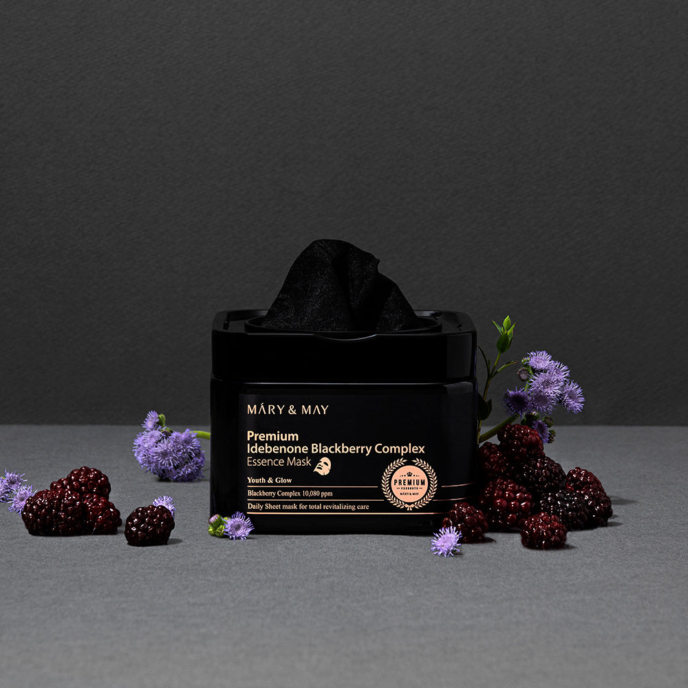 Mary&May Premium Idebenone Blackberry Complex Essence Mask 20Ea/250g