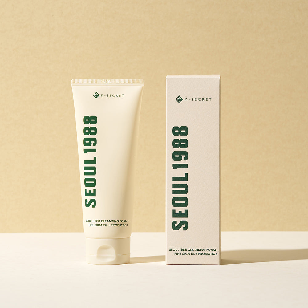 K-SECRET Seoul 1988 Cleansing Foam : Pine Cica 1% + Probiotics