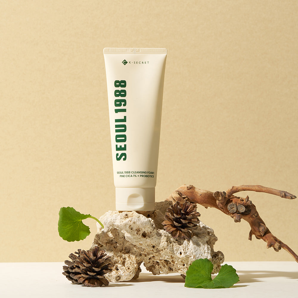 K-SECRET Seoul 1988 Cleansing Foam : Pine Cica 1% + Probiotics