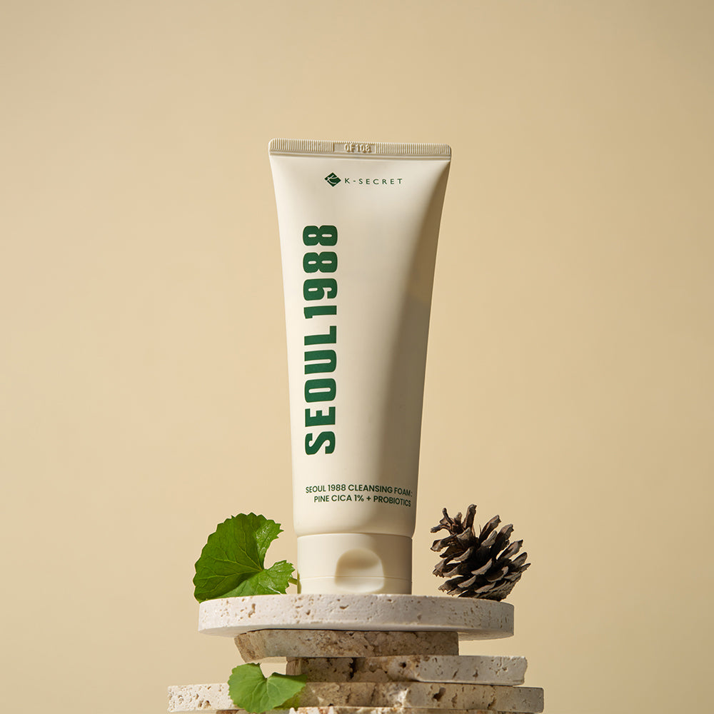 K-SECRET Seoul 1988 Cleansing Foam : Pine Cica 1% + Probiotics