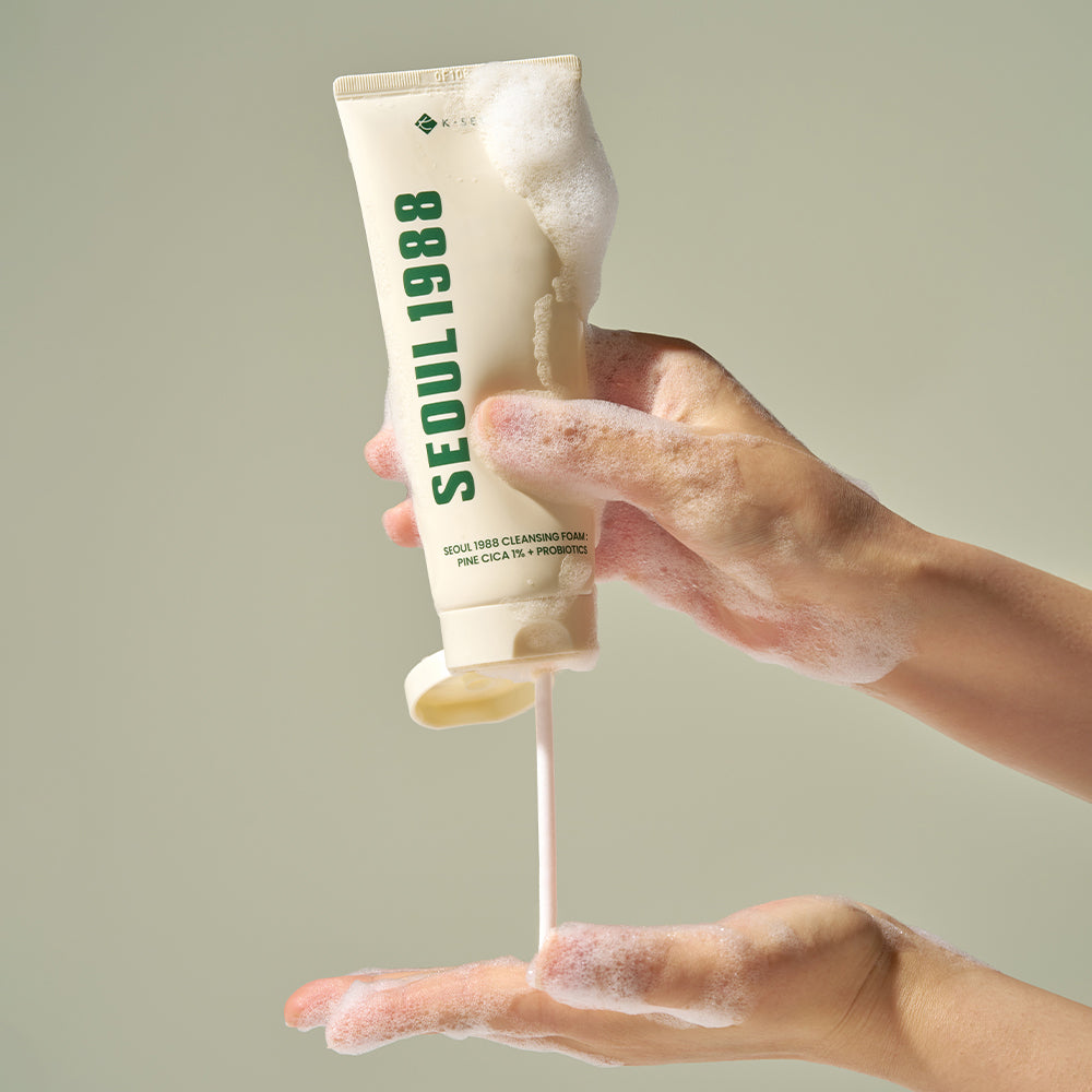 K-SECRET Seoul 1988 Cleansing Foam : Pine Cica 1% + Probiotics