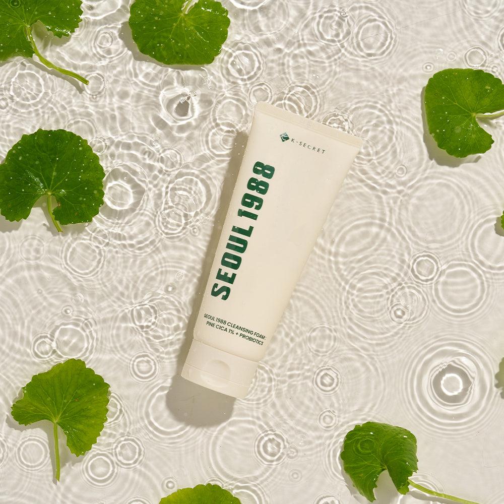 K-SECRET Seoul 1988 Cleansing Foam : Pine Cica 1% + Probiotics