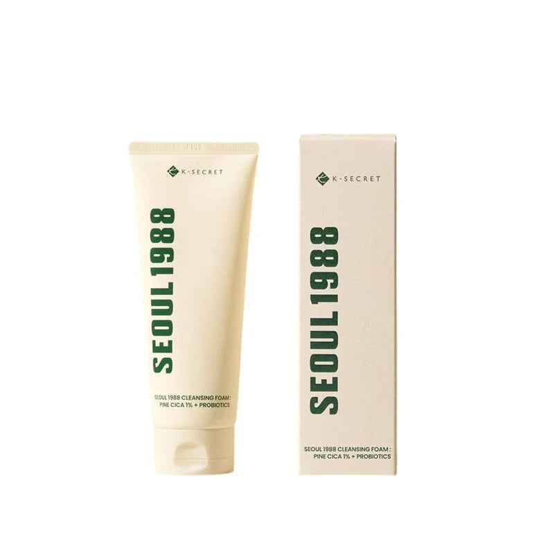 K-SECRET Seoul 1988 Cleansing Foam : Pine Cica 1% + Probiotics
