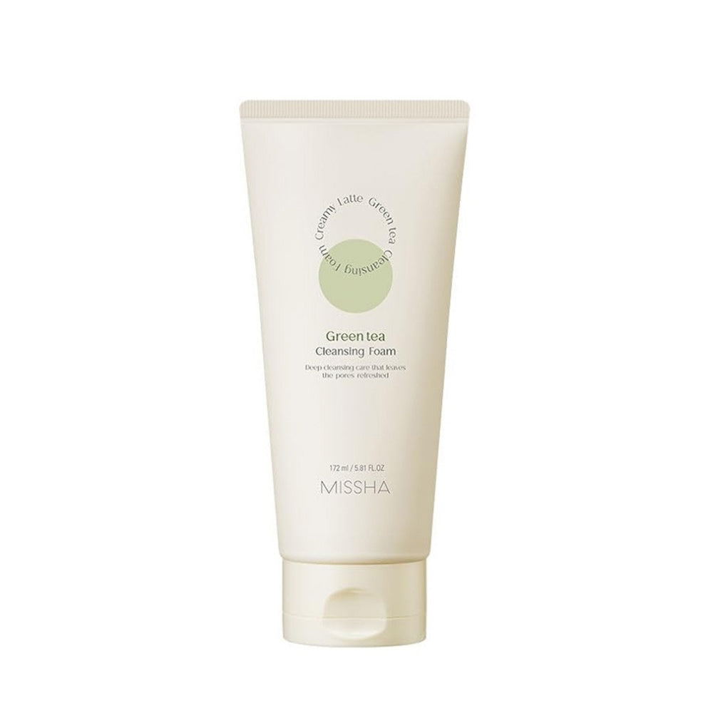 Missha Creamy Latte  Cleansing Foam (Green Tea) 172 ml / 5.81 fl.oz.