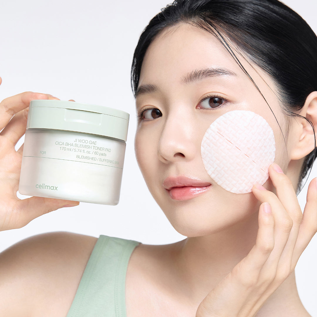 Celimax Ji Woo Gae Cica BHA Blemish Toner Pad