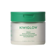Kiwiglow Jeju Lotus Flower Mild Exfoliation & Toner Flower Pads (70 pcs, 250 ml)