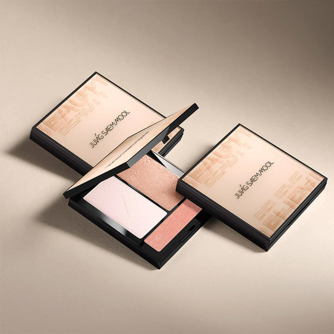 Jung Saem Mool Artist Face Palette #Highlighter 5.5G*2Ea, 2.7G*1Ea =13.7G