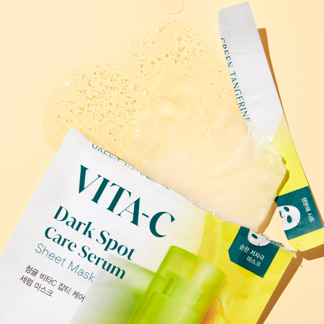 Goodal Green Tangerine Vita C Dark Spot Care Serum Sheet Mask 5P Set