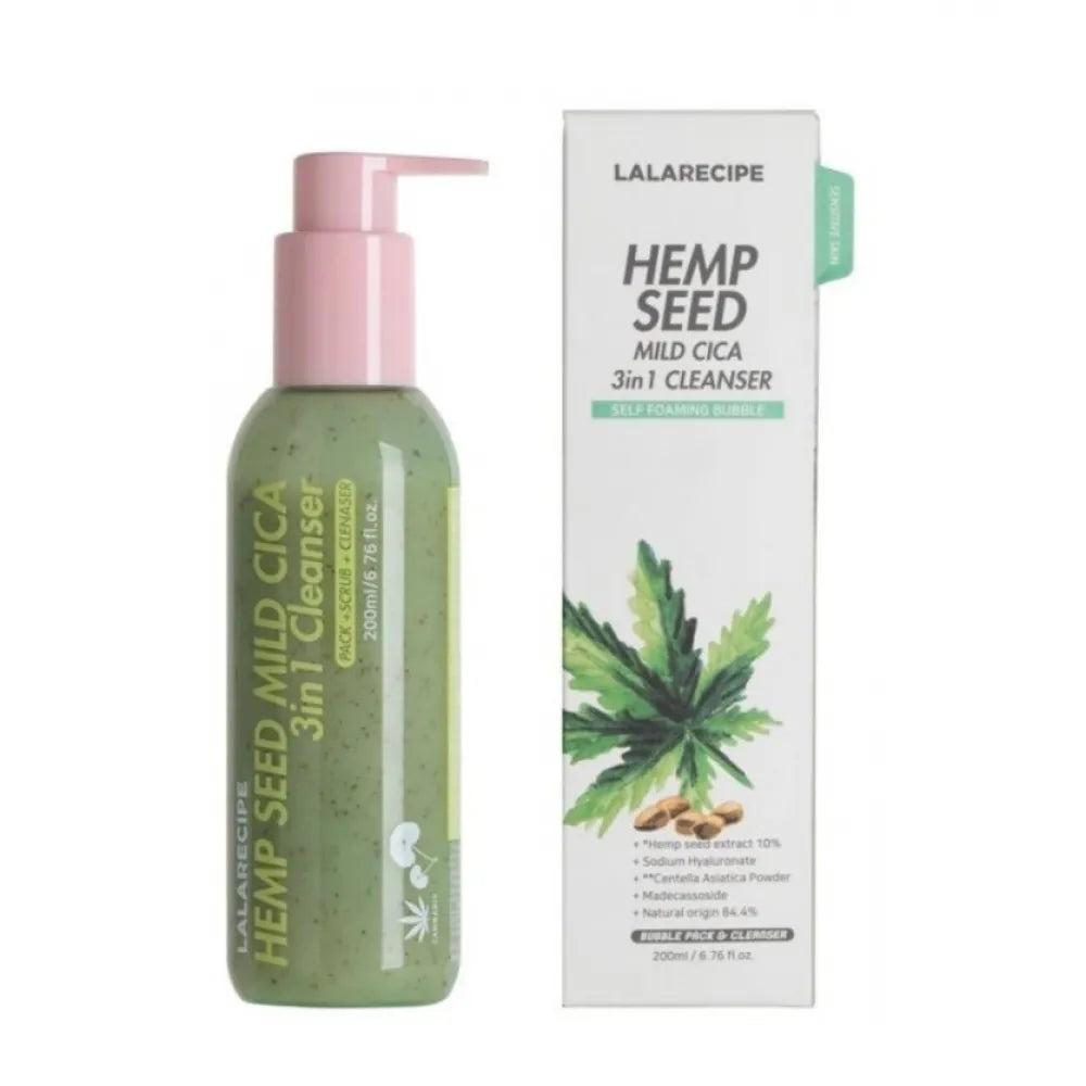 Lalarecipe Hemp Seed Mild Cica 3 in1 Cleanser