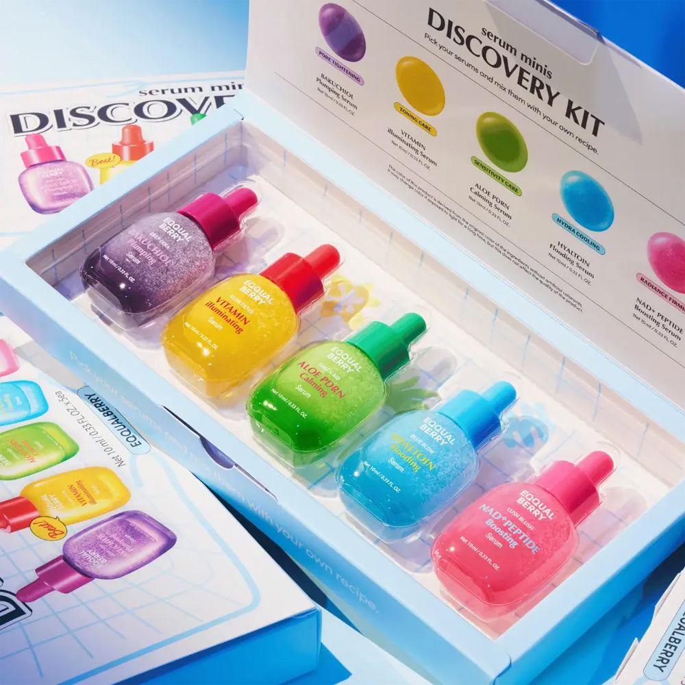 EQQUALBERRY 5 Mini Serums Discovery Set 50ml