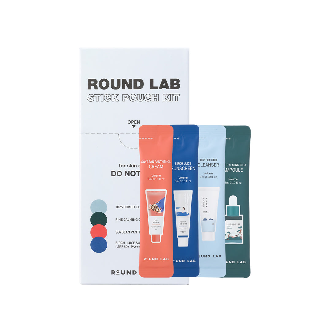 Round Lab Stick Pouch Kit