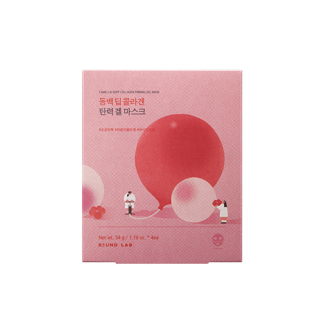 Round Lab Camellia Deep Collagen Firming Gel Mask 34ml (4Ea)