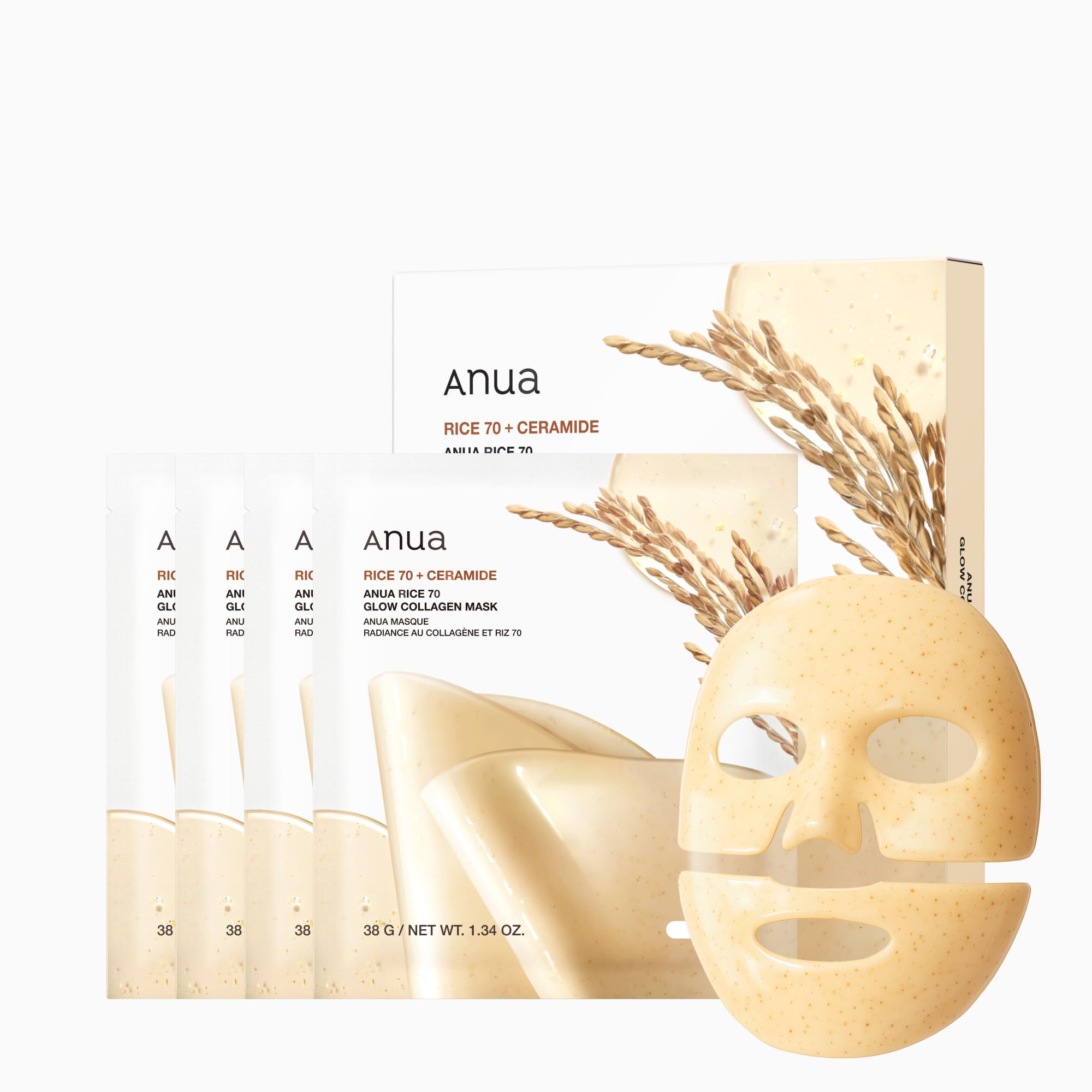 Anua  Rice 70 Glow Collagen Mask