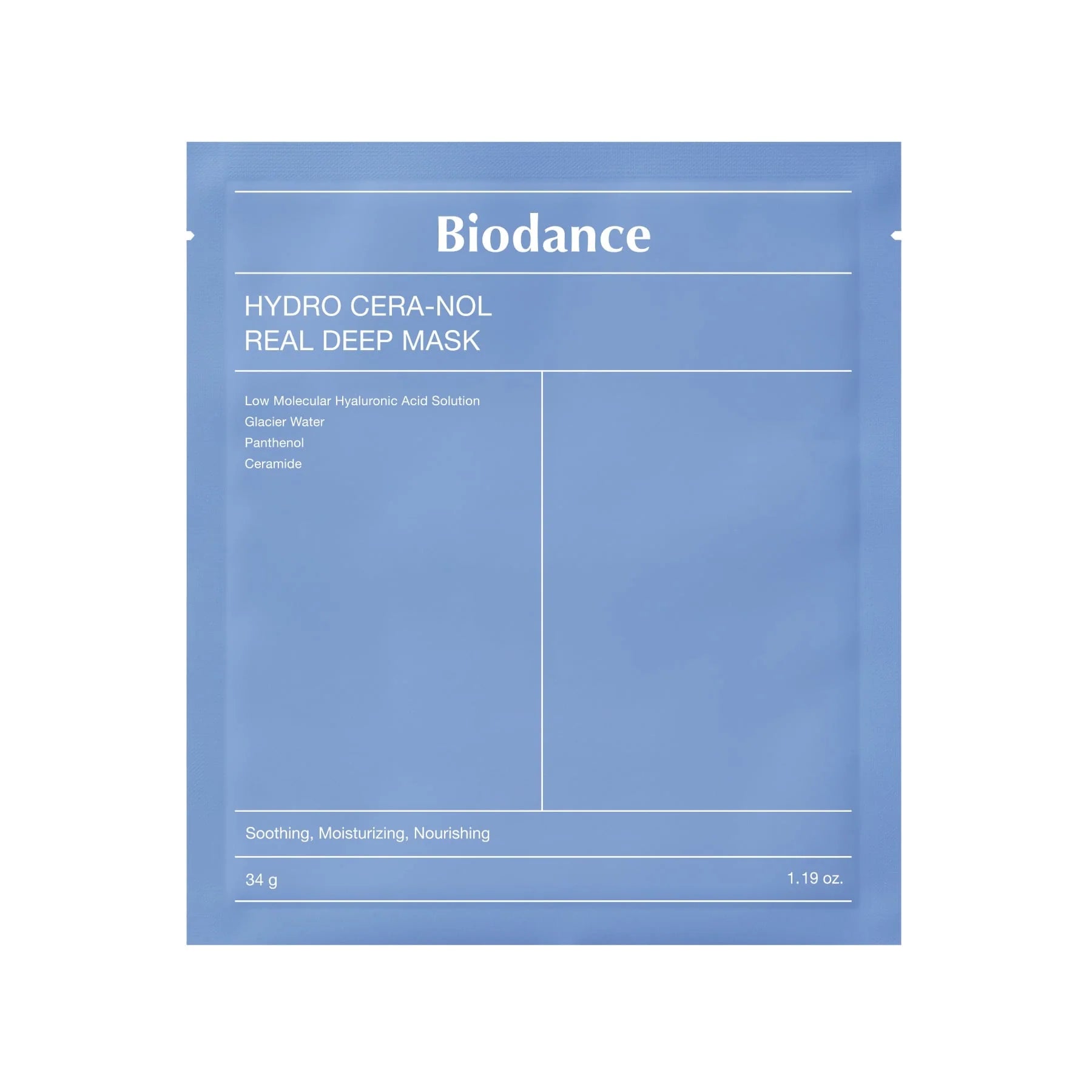 Biodance Hydro CeraNol Real Deep Mask 1Box (34G*4Ea)
