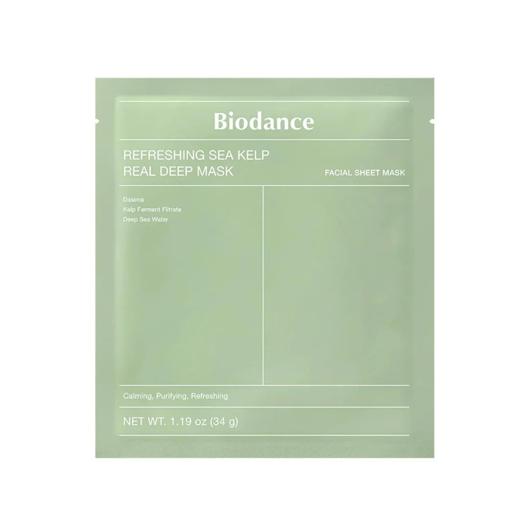 Biodance Refreshing Sea Kelp Real Deep Mask 1Box (34G 4Ea)