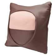 Breo Bm2001 Massage Leather Pillow Back Massager With Heat Compress Waist Car And Home Use