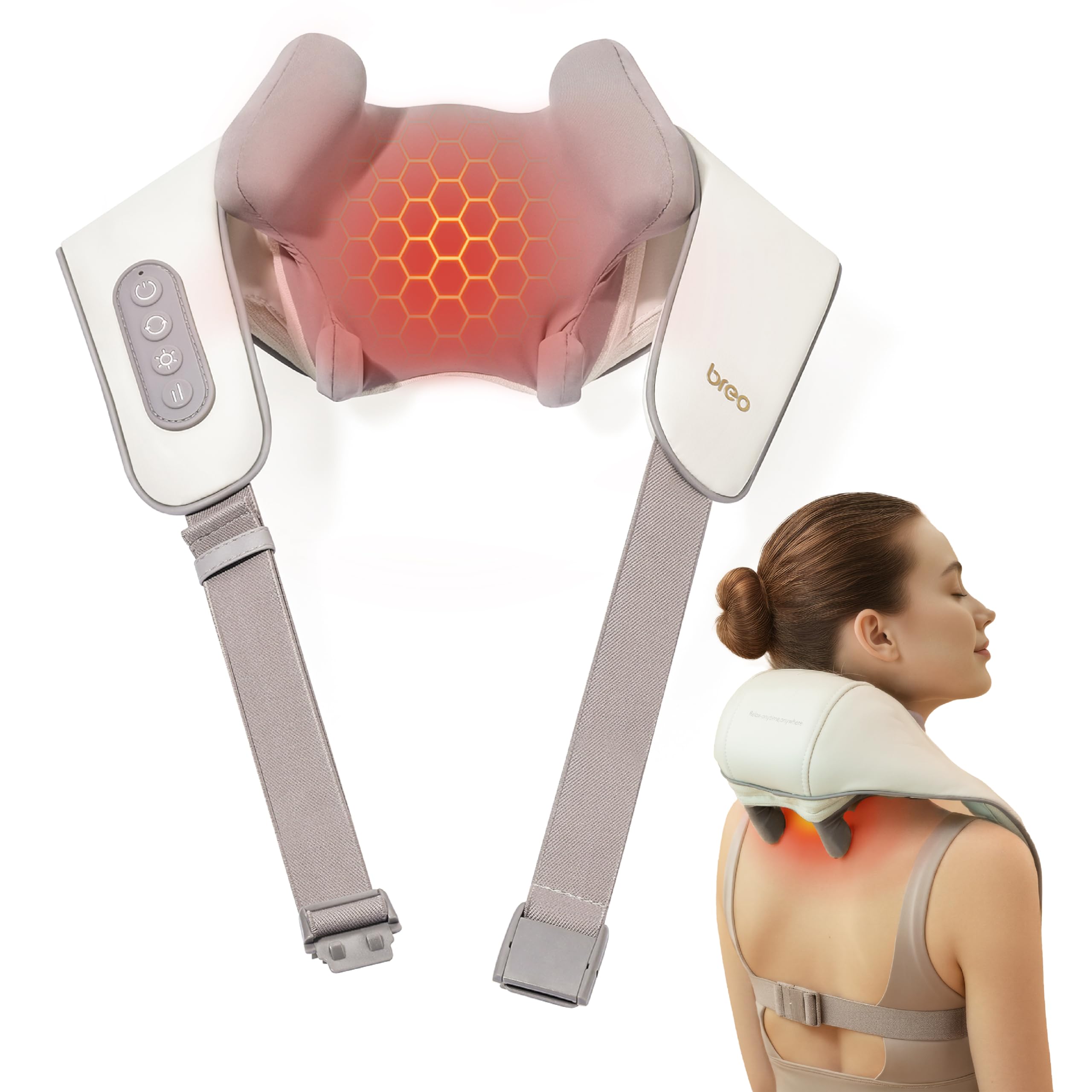 Breo N5 Mini Electric Neck Shoulder Massager With Heat Muscle Relaxation