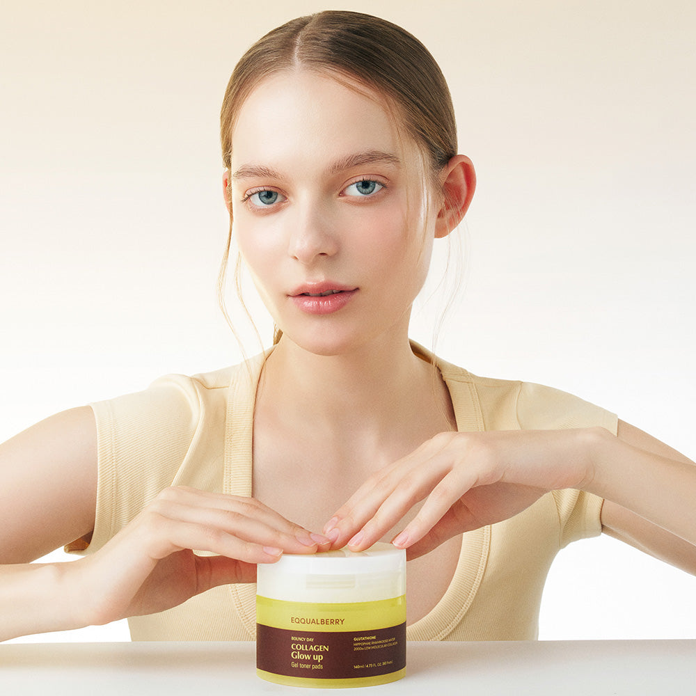 Eqqualberry  Collagen Glow Up Gel Toner 60 Pads