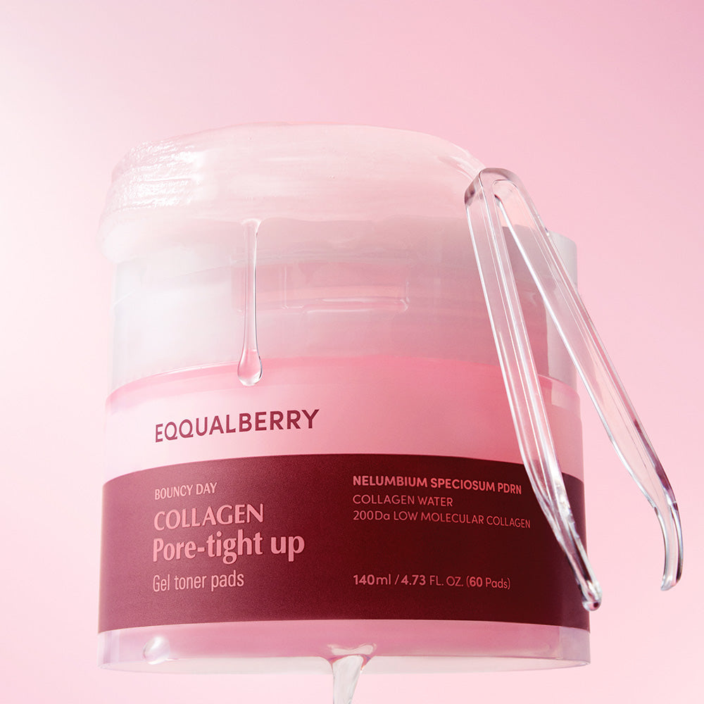 Eqqualberry  Collagen Pore-Tight Up Gel Toner 60 Pads 140ml