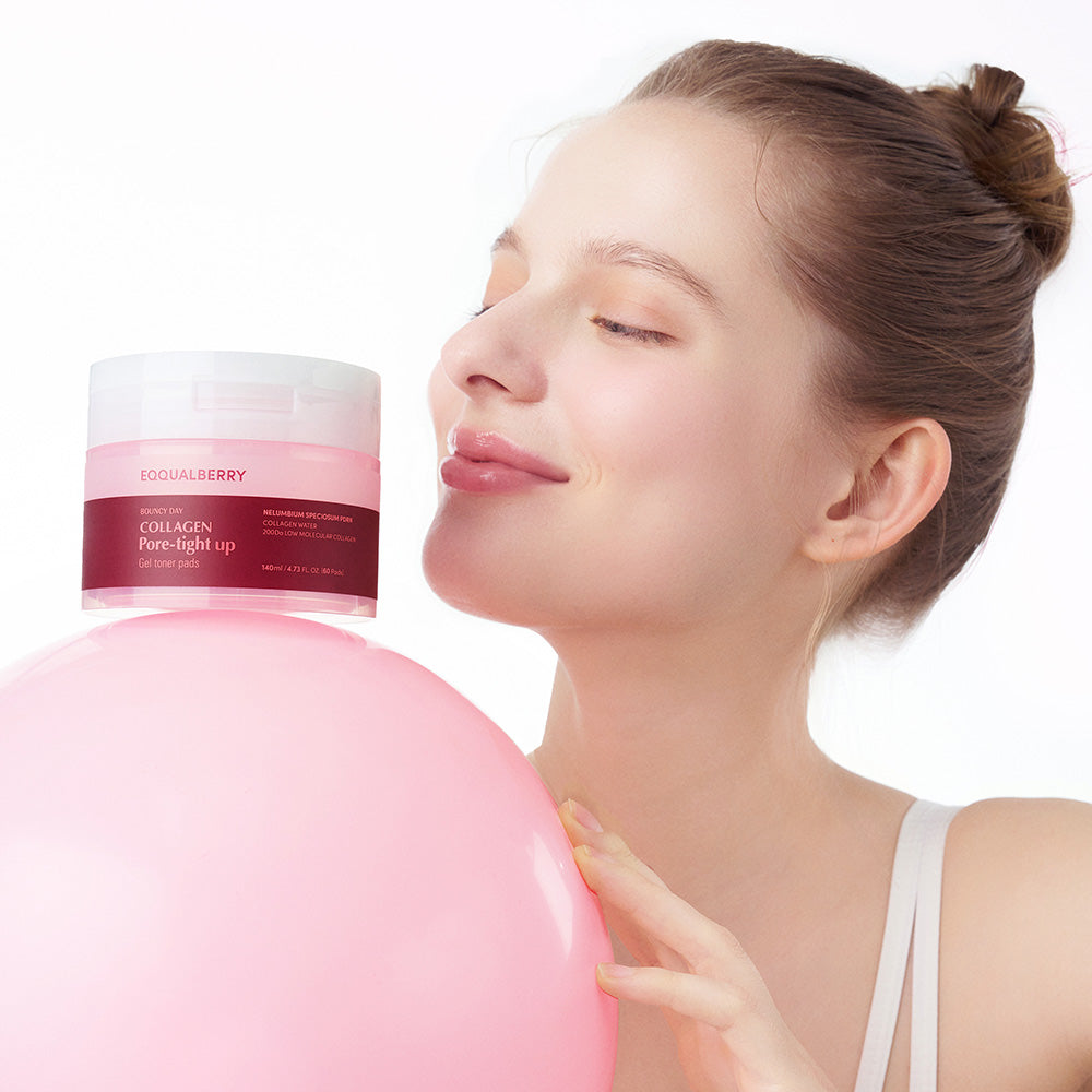 Eqqualberry  Collagen Pore-Tight Up Gel Toner 60 Pads 140ml