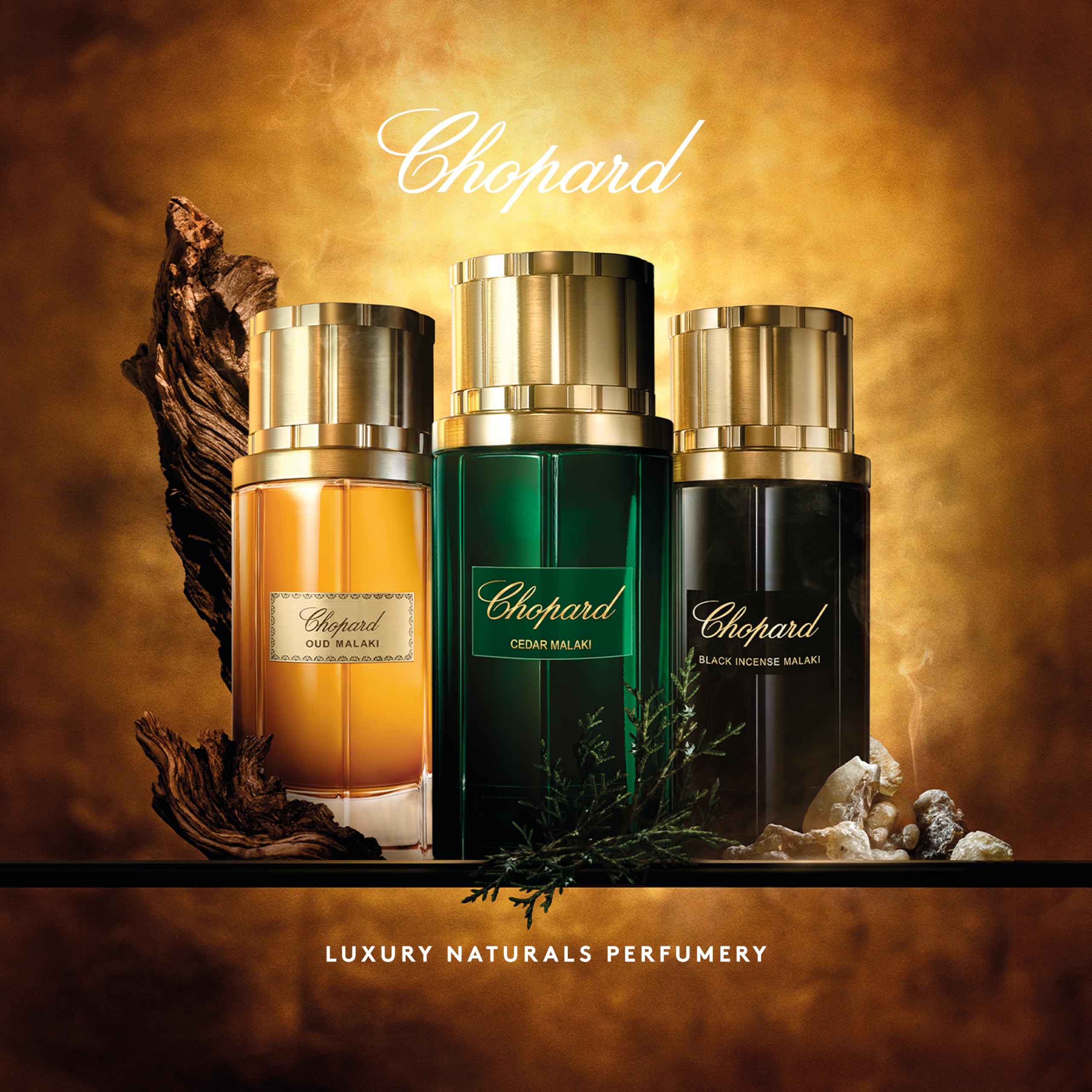 Chopard Trio Oud Malaki+Black Incense+Cedar