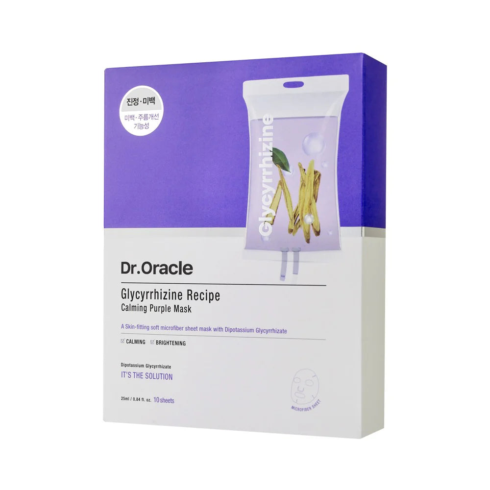 Dr.Oracle Glycyrrhizine Recipe Calming Purple Mask-1Ea