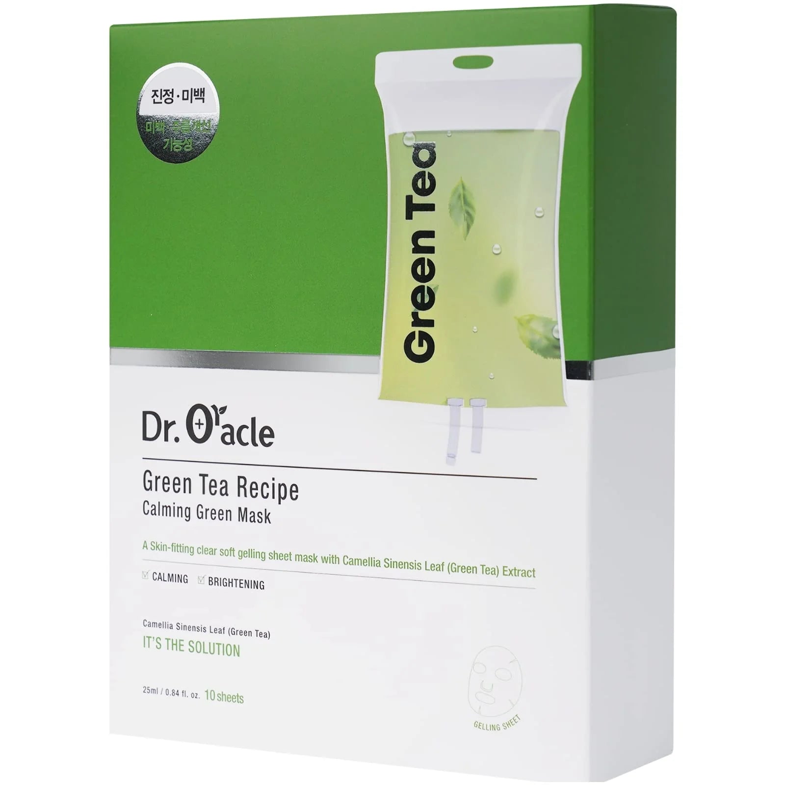 Dr.Oracle Greentea Recipe Calming Green Mask-1Ea