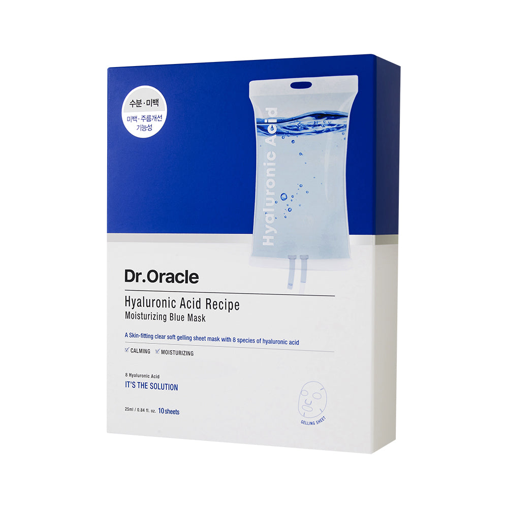 Dr.Oracle Hyaluronic Acid Recipe Moisturizing Blue Mask-1Ea